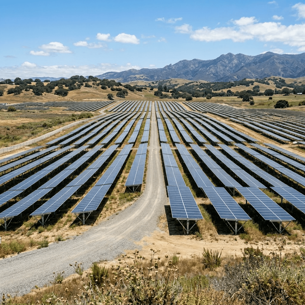 Another large ground-mounted solar power plant